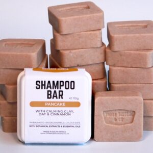 Pancake Shampoo Bar with Calming Clay, Oat & Cinnamon. For the young ones