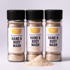 Powder to Foam - gently exfoliating Hand & Body Wash